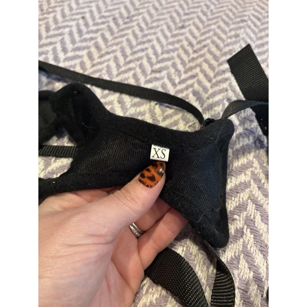 Dooradar XS Pet Harness and leash set Black NWOT
